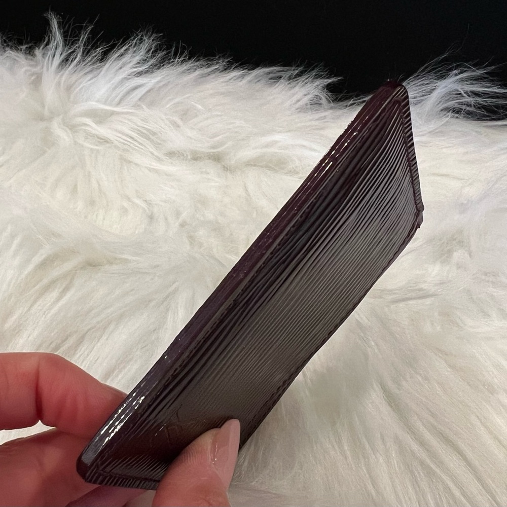 Louis Vuitton Epi Electric Card Holder, Deep Burgundy - Picture 4 of 8
